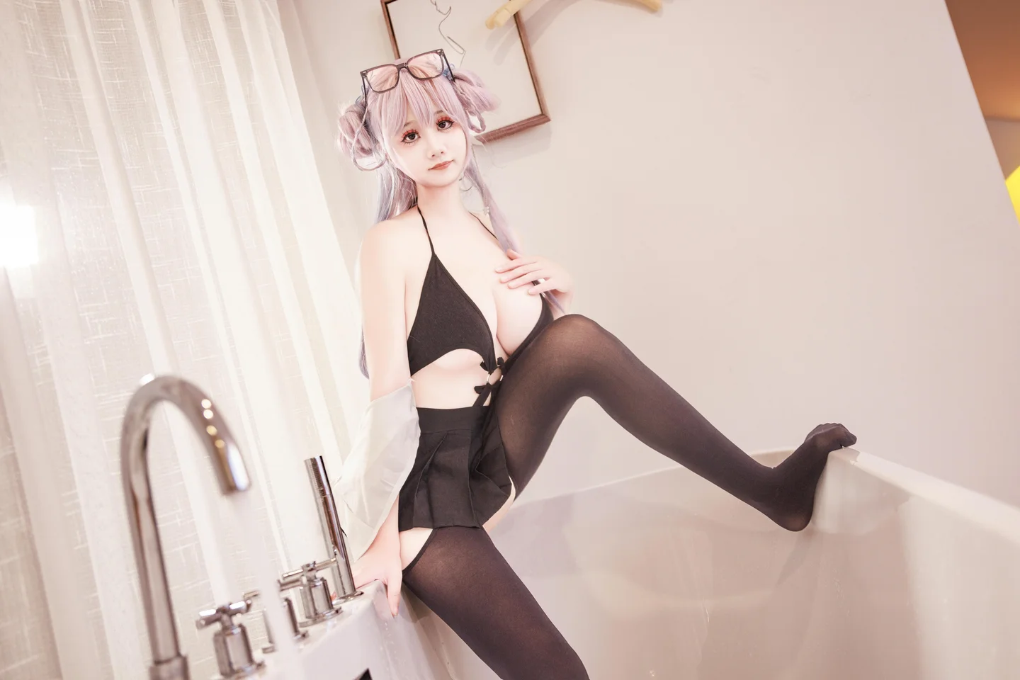 阿雪雪 - No.016 居家女高 [64P,2V-2.20GB] tg@simisebaisi 【丝足阁】022.webp